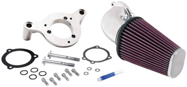 K&N 57-1125 Waschbarer und wiederverwendbarer P Motorrad Luftansaugsystem