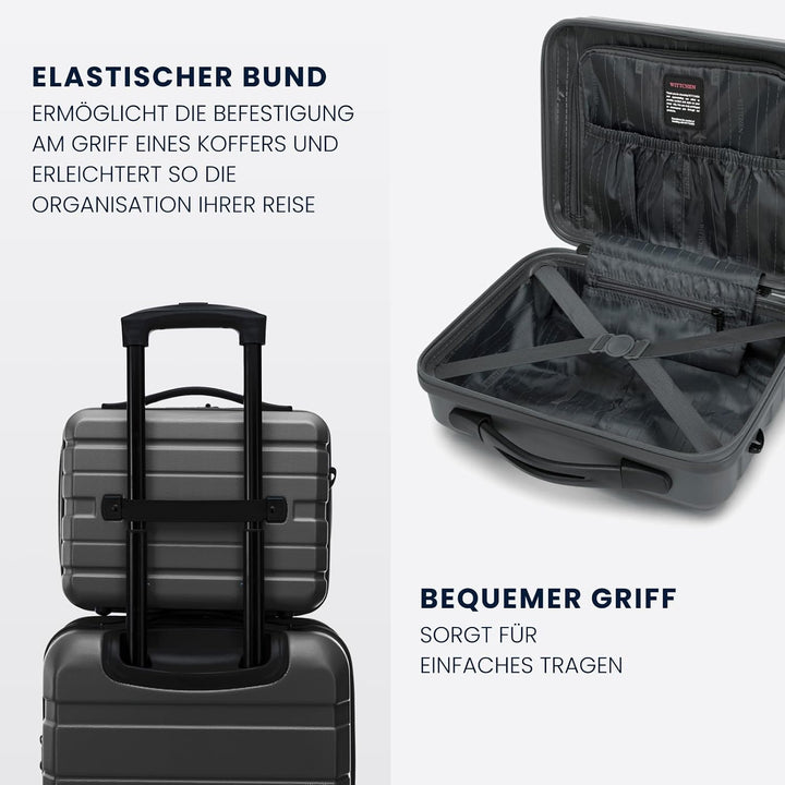 WITTCHEN COMODO Line Koffer Handgepäck Gepäck-Set aus ABS Teleskopgriff TSA Schloss 4 Doppelräder Du