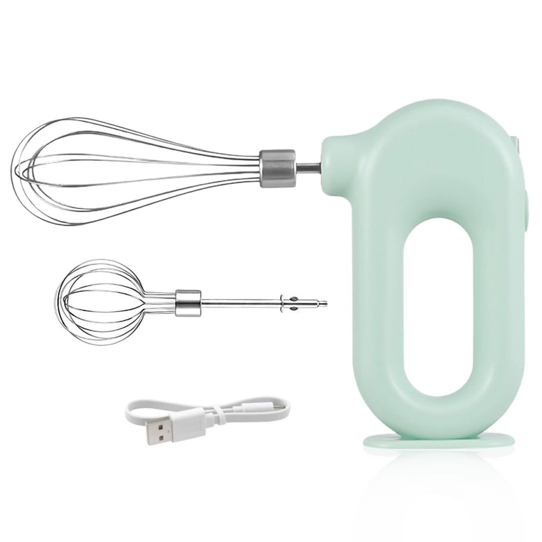 Handmixer, Kabelloser Elektrischer Mini-Eierschläger Handrührgerät Mit 4 Geschwindigkeitsstufen USB