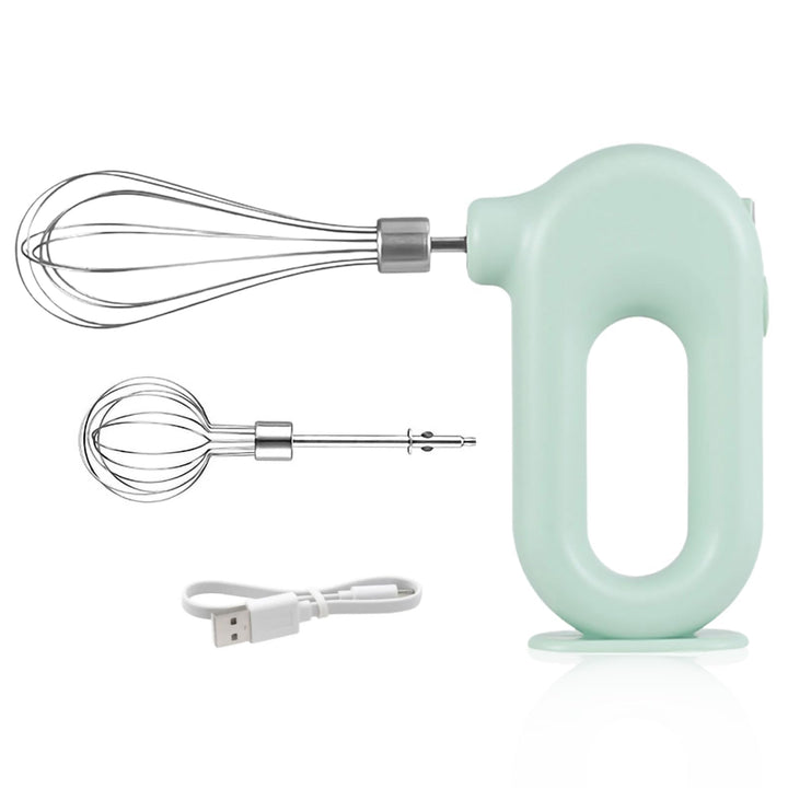 Handmixer, Kabelloser Elektrischer Mini-Eierschläger Handrührgerät Mit 4 Geschwindigkeitsstufen USB