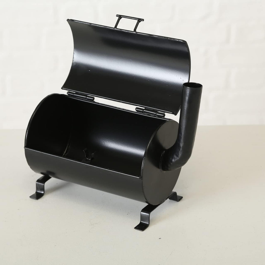 Boltze Aschenbecher Smoker (Sturmaschenbecher aus Metall, 20x10 cm, Geschenkidee für Raucher, Farbe