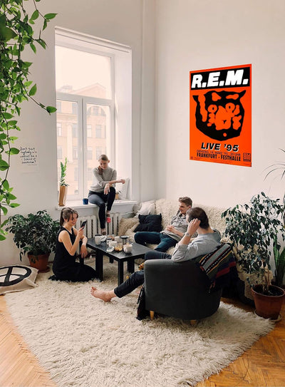 R.E.M - Live, Frankfurt 1995 » Konzertplakat/Premium Poster | Live Konzert Veranstaltung | DIN A1 «