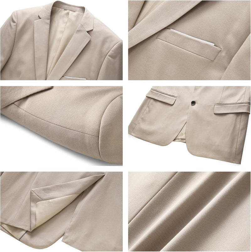 Herren Anzug 2 Stücke Slim Fit Anzug Business Hochzeit Formal Dinner Zwei Knöpfe Smoking Anzug für M