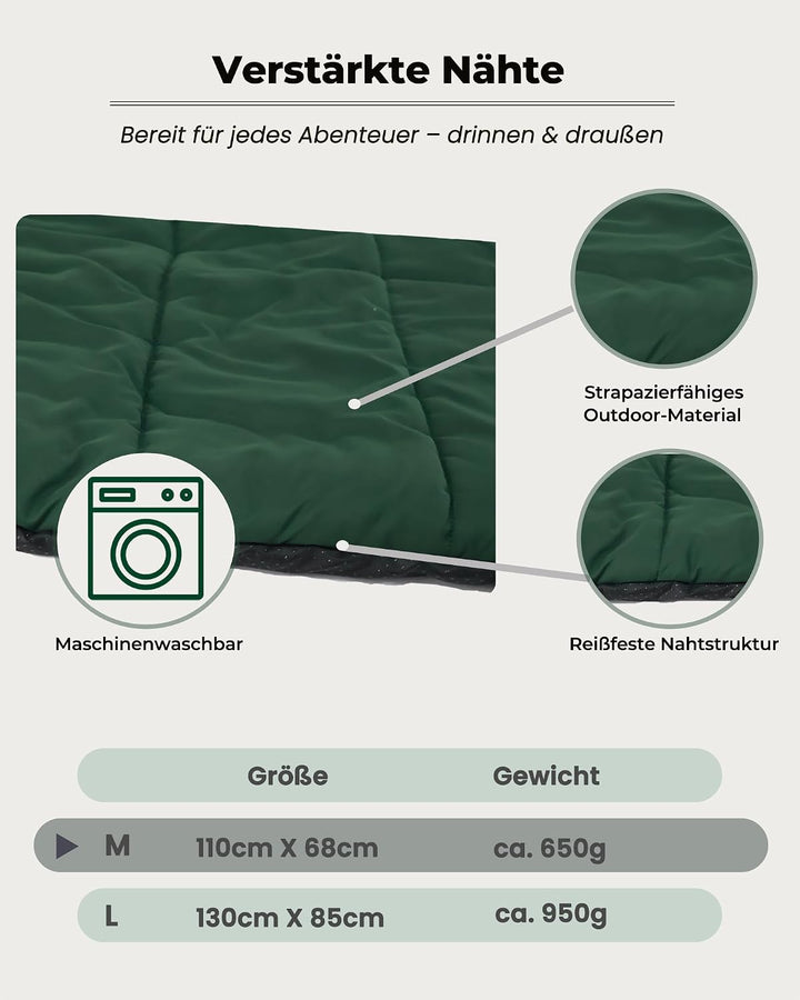 Hundedecke für unterwegs wasserdicht – rutschfeste Hundematte 110×68cm, waschbar Hundebett – Outdoor