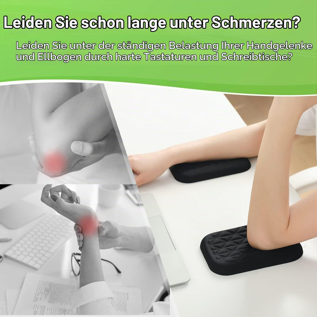 Ergonomische Handgelenk- und Ellenbogenauflage für den Schreibtisch mit Memory-Schaum und rutschfest