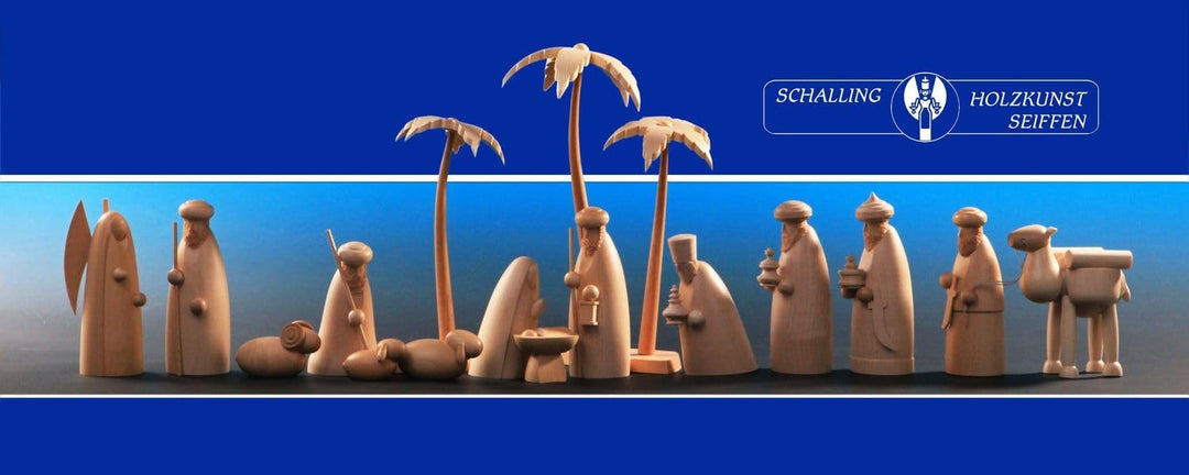 Seiffener Volkskunst Schalling | Krippenfiguren Krippenschmuck Weihnachtsfiguren | Tradition aus dem