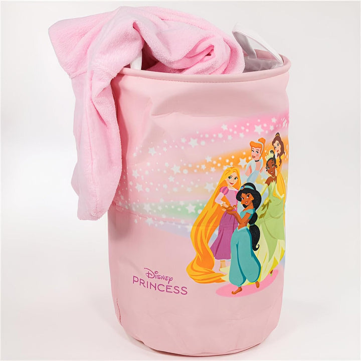 Disney Prinzessinnen Kinder Aufbewahrungskorb – Faltbarer Wäschekorb mit Prinzessinnen-Motiv – H 50