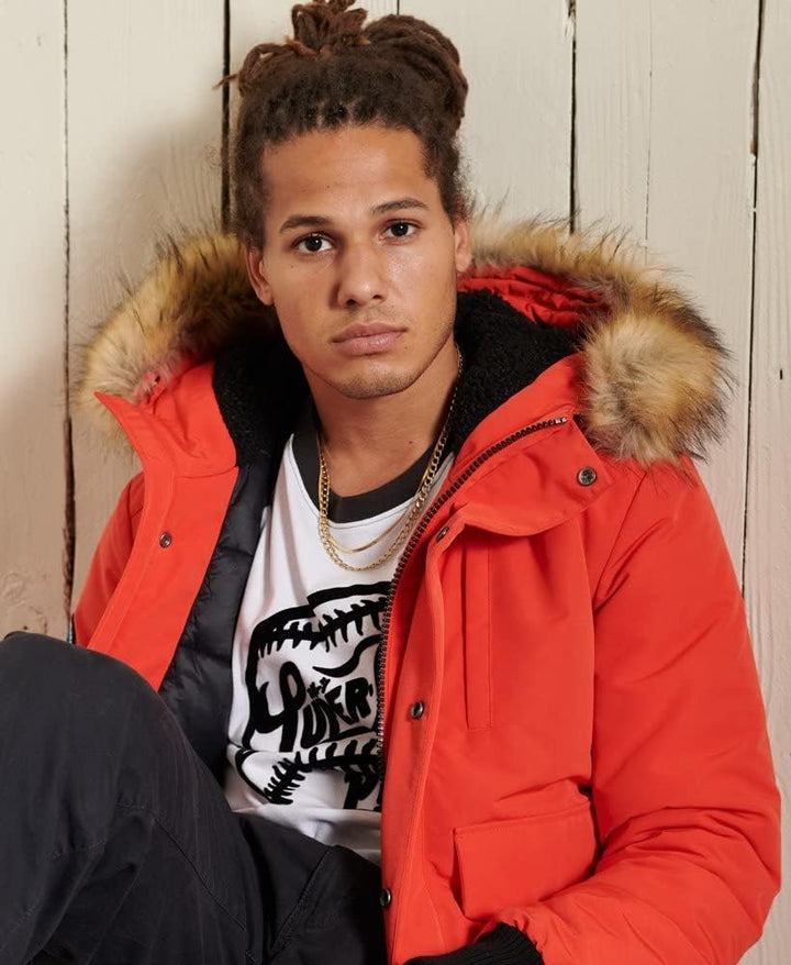 Superdry Herren Everest Bomber Jacket S Bold Orange, S Kräftiges Orange