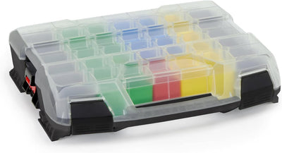 L-BOXX Sortimo W-BOXX 102 schwarz inkl. Insetboxes 4er Set | Sortimentskasten L-Case | Schraubenbox