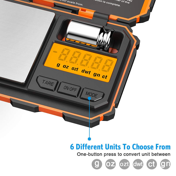 Brifit Feinwaage, Digitale Taschenwaage 200g/ 0,01 g Digitalwaage, Grammwaage, Goldwaage, Münzwaage,