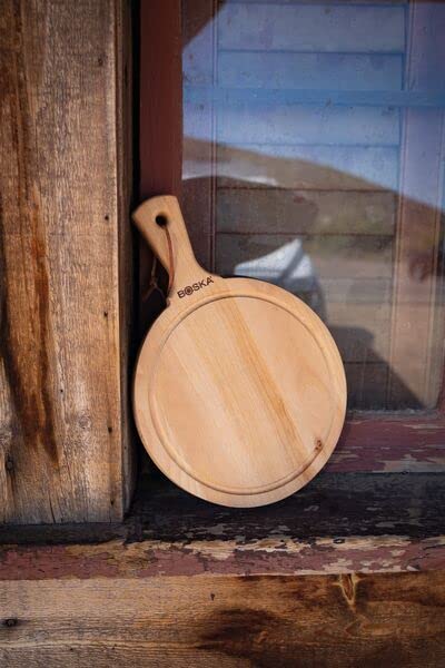 Boska Servierbrett Rund Amigo M/für das Präsentieren von Käse und Snacks / 23,4 cm/Holz/Braun / 335