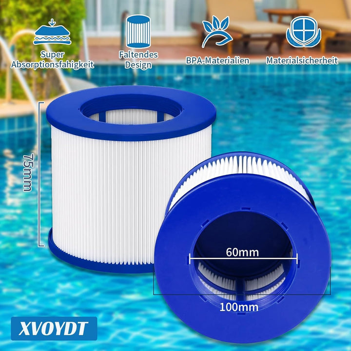 Ersatz Whirlpool Filter für aufblasbares Spa | Kartusche mit Schraubgewinde für Infinite Spa filter,