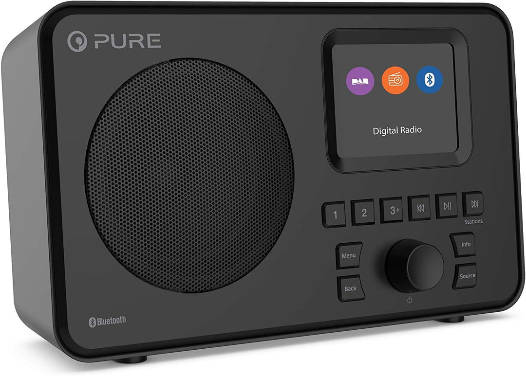 Pure Elan One tragbares DAB+ Radio mit Bluetooth 5.0 (DAB/DAB+ und UKW Radio, 2,4" TFT Display, 20 S