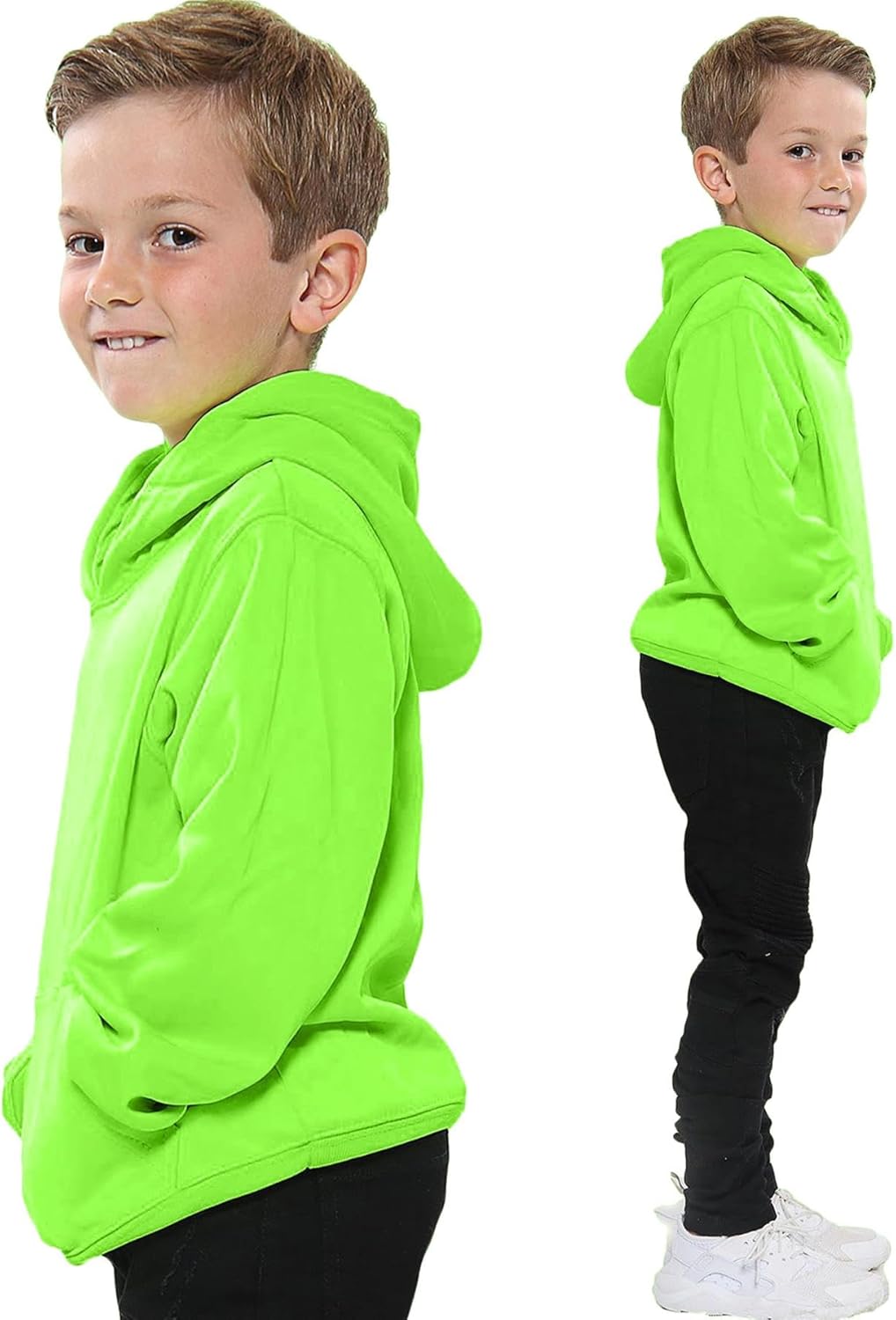 A2Z 4 Kids Mädchen Jungen Einfarbig Sweatshirt Batik Pullover Shirt Vlies Kapuzenpulli PE Schule War