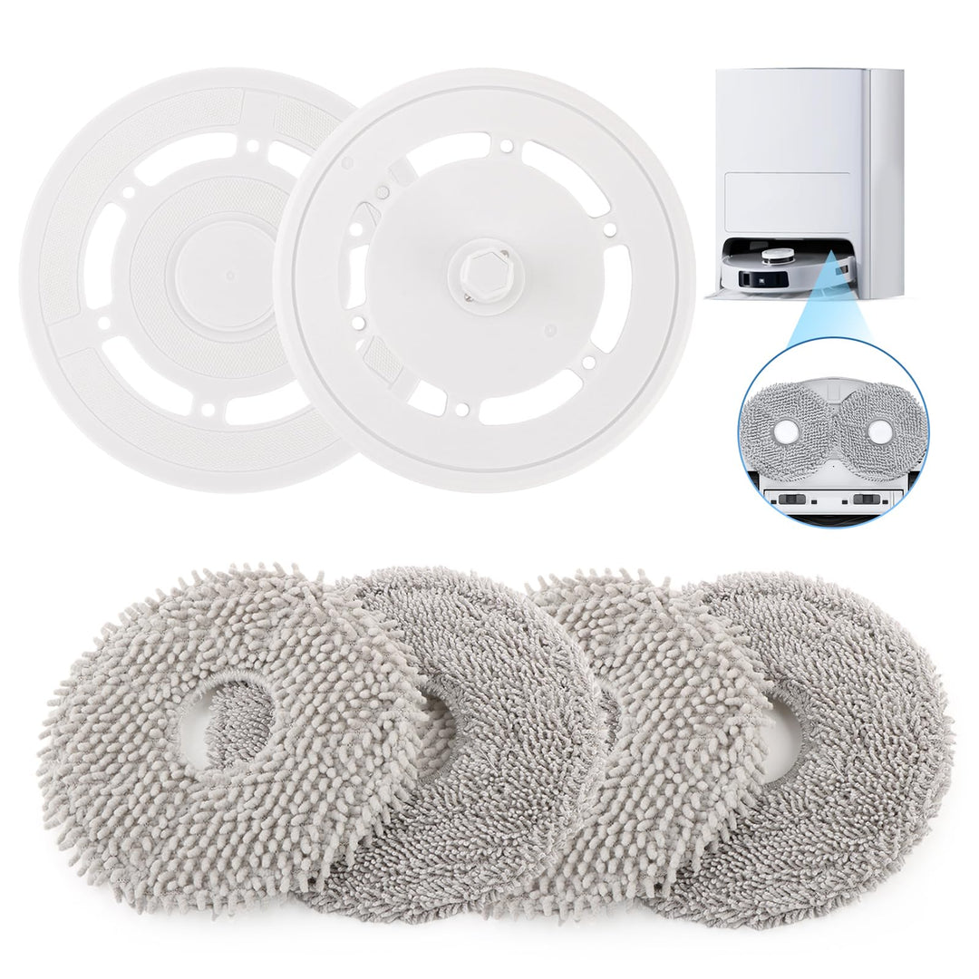 Wischtücher mit Wischplatten für Ecovacs Deebot T20 Omni/T20e Omni Wischmopp Wischpad Wischtücher mi