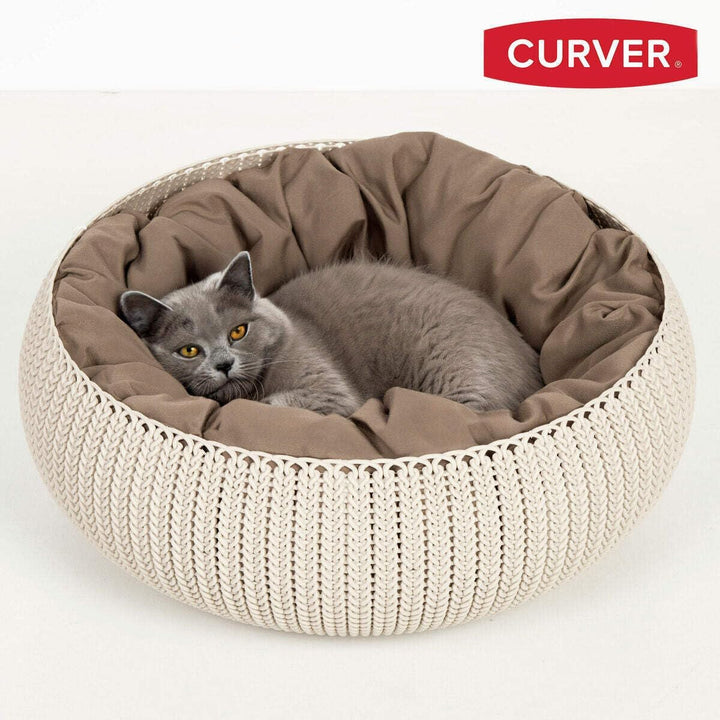 Curver Pet Bed L 57 x B 57 x H 33 cm hellbraun, L 57 x B 57 x H 33 cm hellbraun