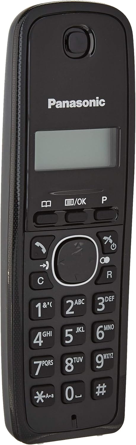 Panasonic KX-TG1611 Schnurlostelefon (DECT, Desktop, Schwarz, LCD, AAA, digital)