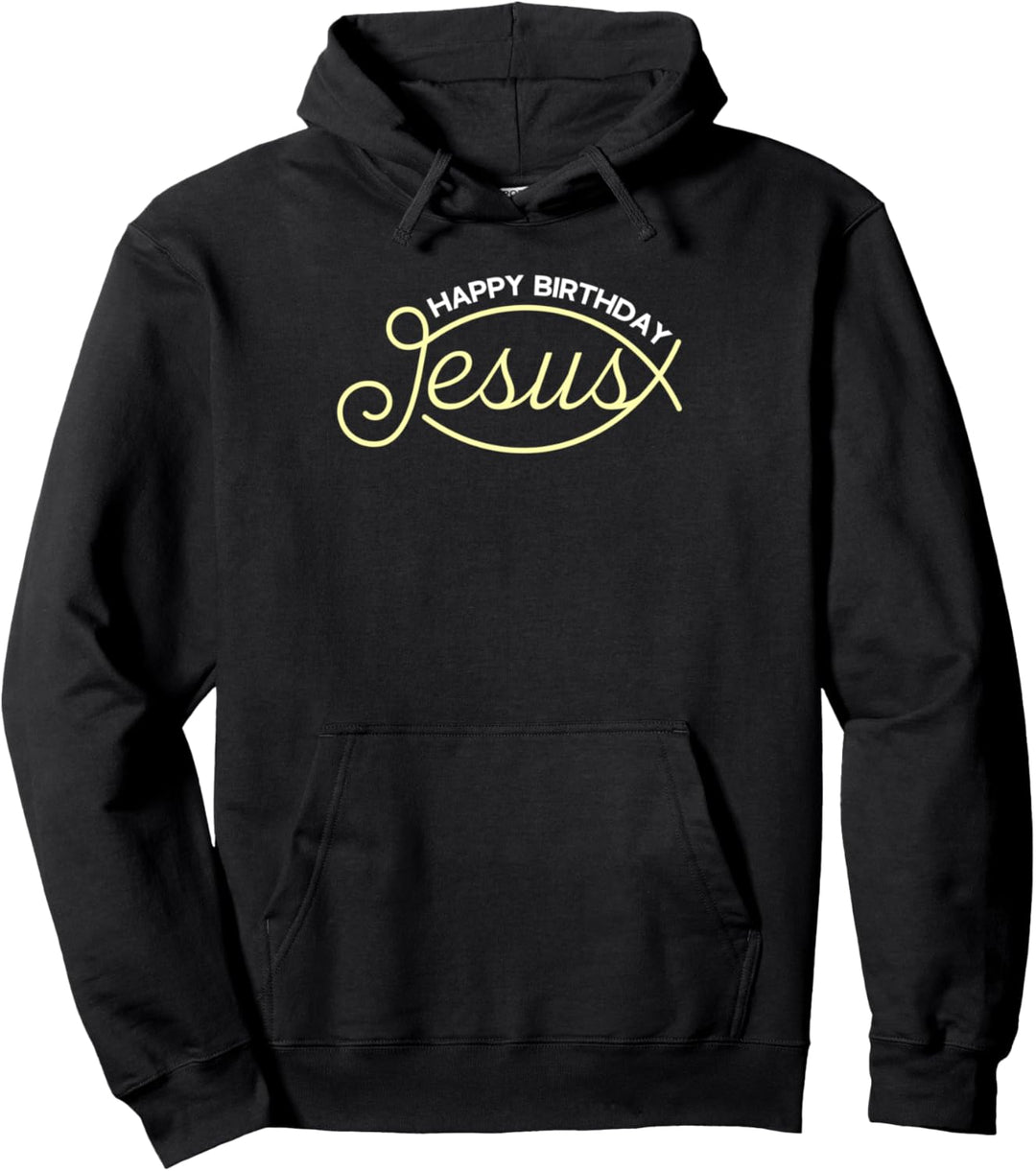 Christliche Religion Weihnachten Kirche Happy Birthday Jesus Pullover Hoodie