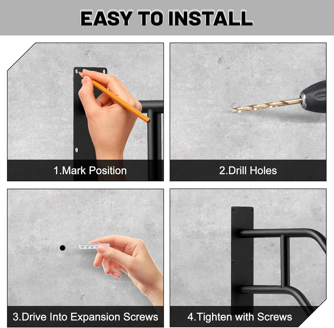Opaltool Treppe Handläufe, Edelstahl Treppengeländer Handlauf mit Beschlägen für 1-3 Stufen, Hochbel