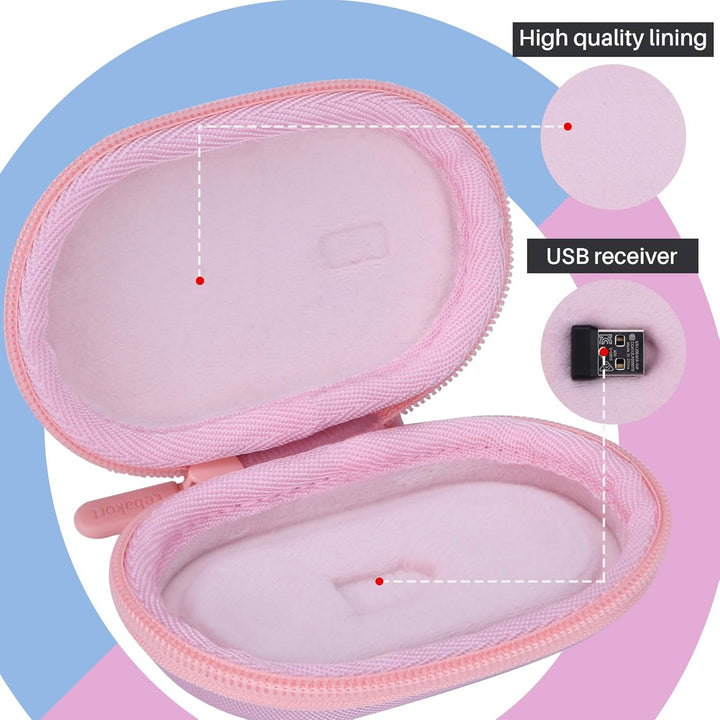Hart Reise Schutz Hülle Etui Tasche für Logitech Pebble Mouse 2 M350s M350 M355 i345 Schlanke Kabell