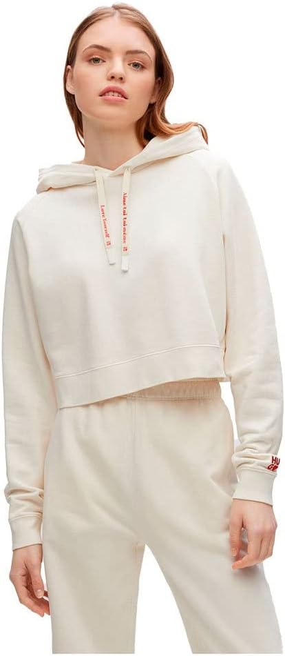 HUGO Damen Dimalaya Sweatshirt L Open White110, L Open White110