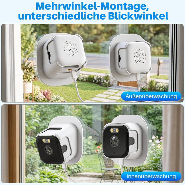 Fensterkamera Innen,2K 3MP MiNi Kamera Aussen,5GHz&amp;2,4GHz WiFi mini überwachungskamera aussen mit KI