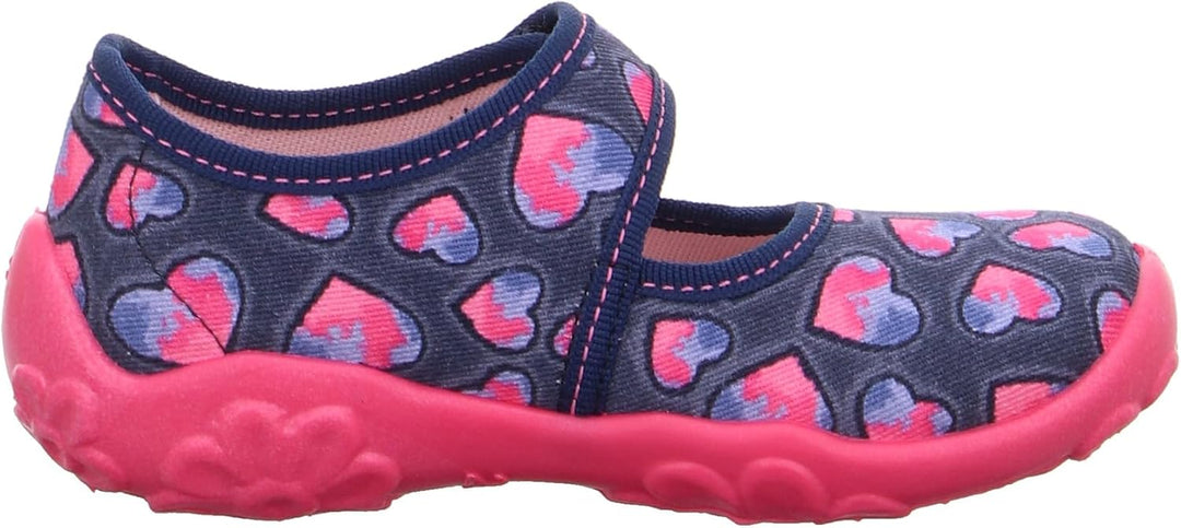 Superfit Mädchen Bonny Hausschuhe 0-800283Hausschuhe 30 EU Blau Pink 8800, 30 EU Blau Pink 8800