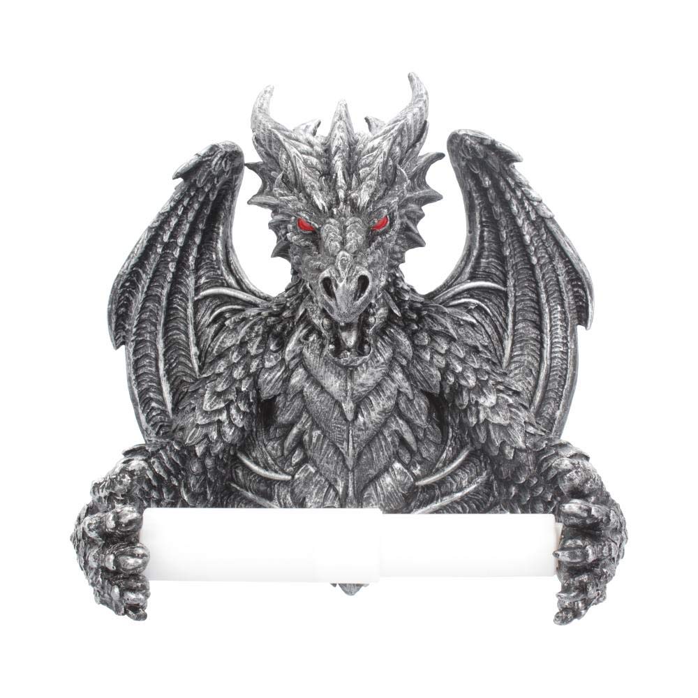 Nemesis Now Toilettenpapierhalter Obsidian B4431M8 Silber