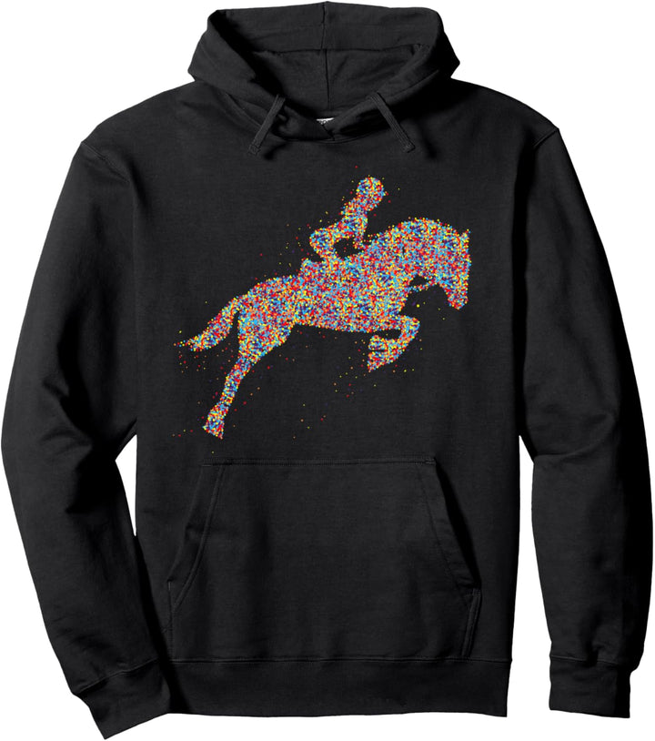 Pferde Mädchen Frauen Reiterin Pferd Pullover Hoodie