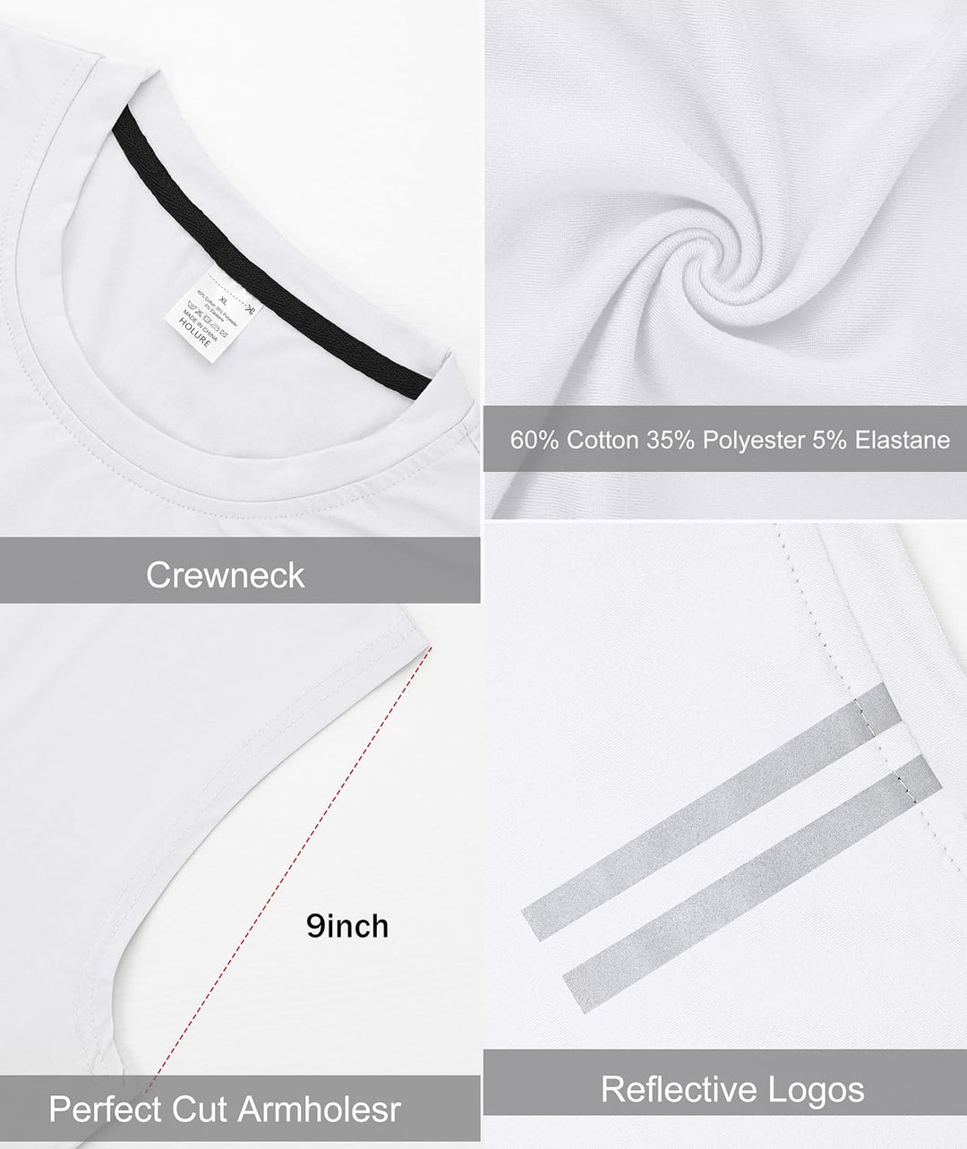 1, 3 or 5er Pack Mens Cotton Gym Tank Tops Workout ärmellose Shirts Athletic Muscle Tank Training Bo