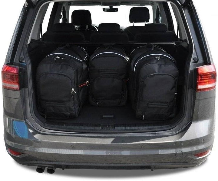 KJUST Dedizierte Kofferraumtaschen 4 stk kompatibel mit VW TOURAN III (5T) 2015+