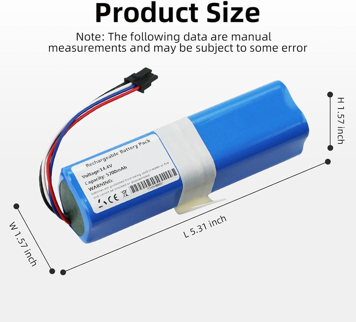 K KYUER Saugroboter Ersatzakku für Dreame D9/D9 Pro/Max D10 D10s L10 L10s L10 Pro Plus F9 Z10 Pro P2