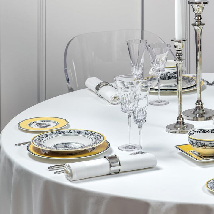 Villeroy und Boch Audun Ferme Suppenteller, Premium Porzellan 24X24X3,5CM Landhaus &amp; Rustikal, 24X24