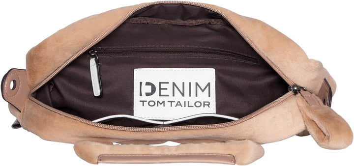TOM TAILOR DENIM bags Klara Damen Bowling Bag Handtasche Mixed Beige Einheitsgrösse, Mixed Beige Ein
