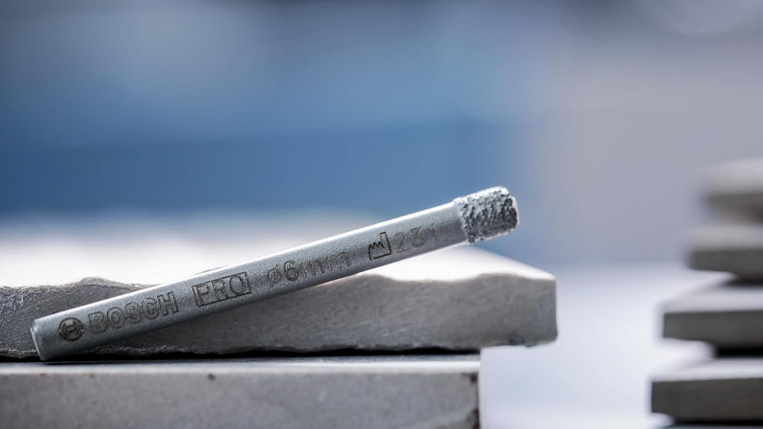 Bosch 1x PRO Ceramic Diamanttrockenbohrer für Zylinderschaft und Bohrmaschine/Schrauber (für Fliesen