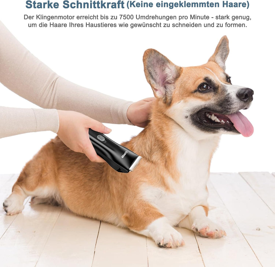 Ankilo Neuste Elektrische Hundeschermaschine,Haustier Haarschneidemaschinen für Hunde und Katzen,USB