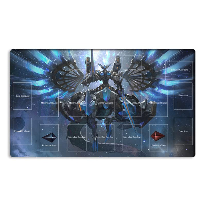 Mlikemat Playmat Drytron TCG CCG OCG Sammelkartenspiel-Matte mit Zonen und gratis Tasche (ZD039-814-