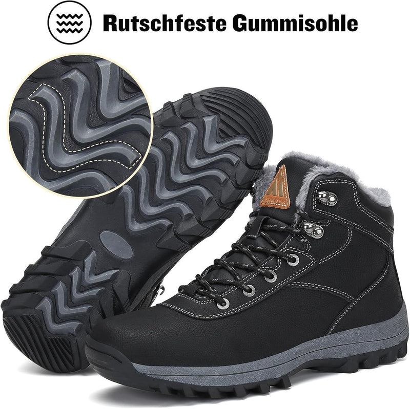 Mishansha Damen Herren Winterschuhe Warm Gefüttert Winterstiefel Wasserdicht Trekking Wanderschuhe G