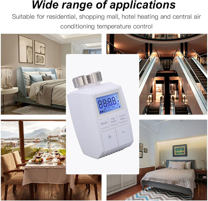 Smart Home Heizkörperthermostat, Einstellbare Temperatur, Digitaler Thermostat Heizung, Steuerung pe