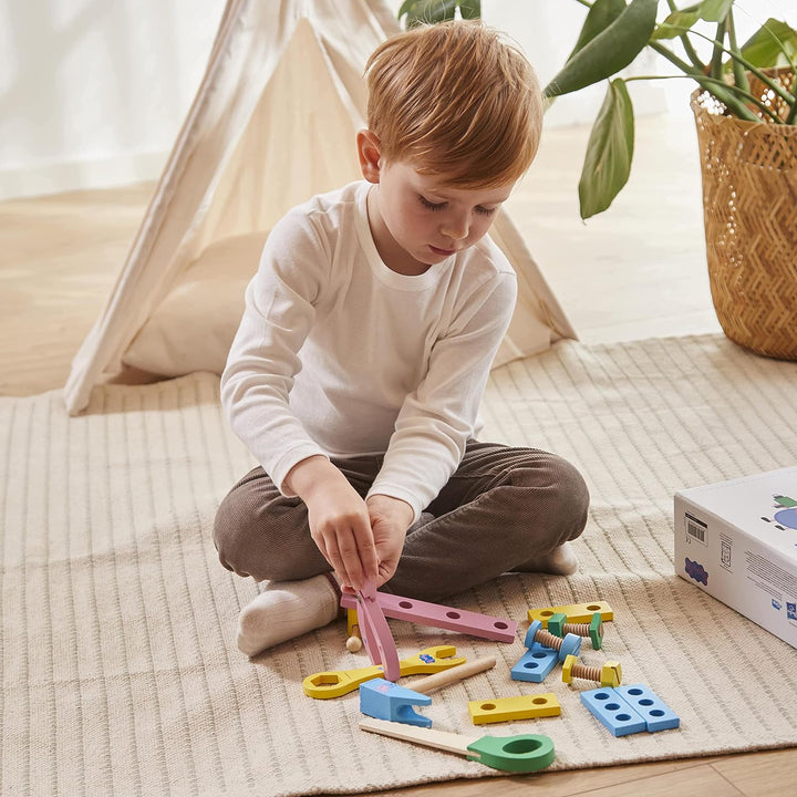 Barbo Toys - Peppa Pig Kinder Werkzeugkoffer - Spielzeug ab 3 Jahre - Kinderrollenspiel - Kinder Wer