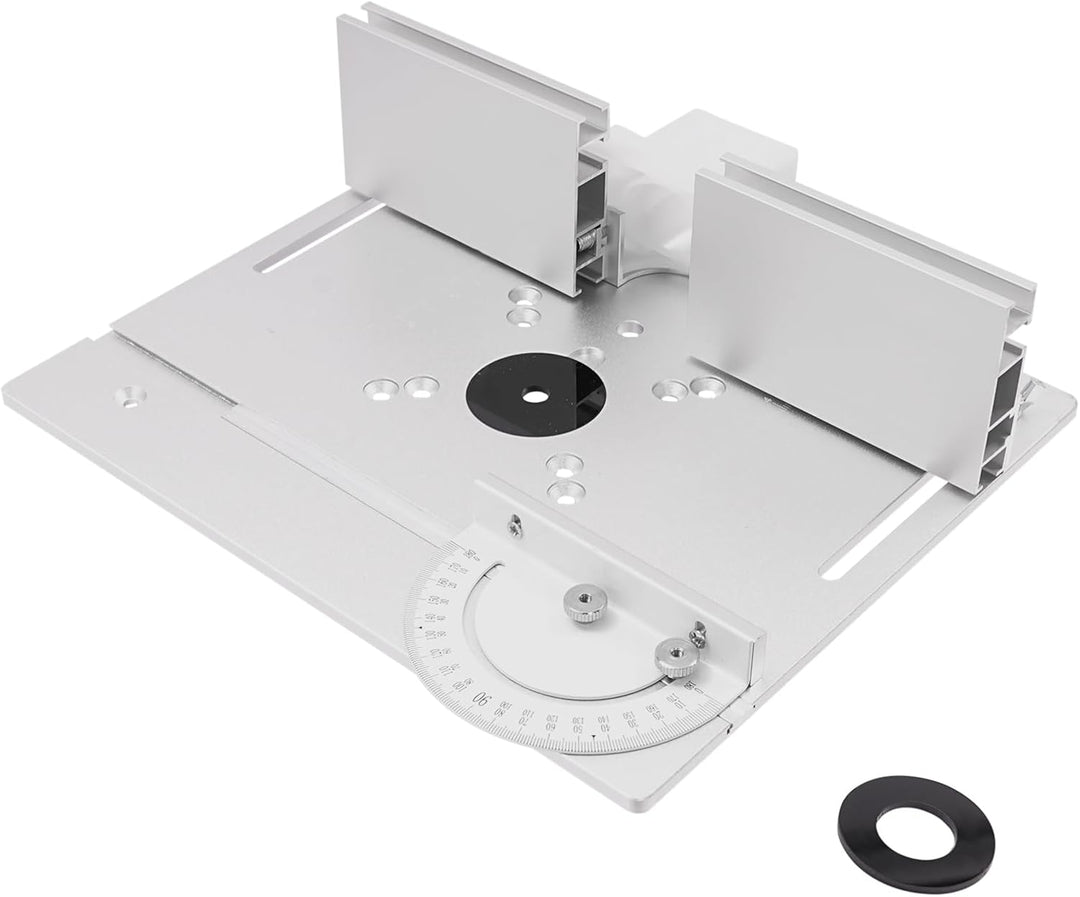 Frästisch Einlegeplatten, Aluminiumlegierung mit Klarer Skala, Frästisch Einlegeplatte für Oberfräse