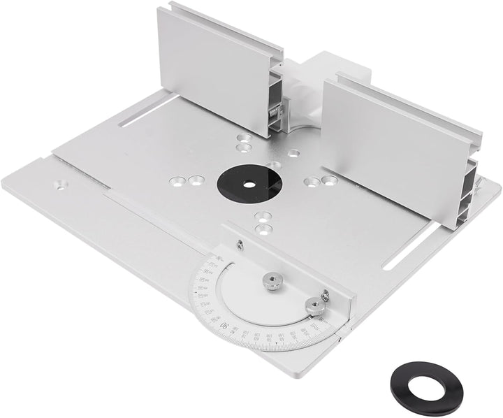 Frästisch Einlegeplatten, Aluminiumlegierung mit Klarer Skala, Frästisch Einlegeplatte für Oberfräse