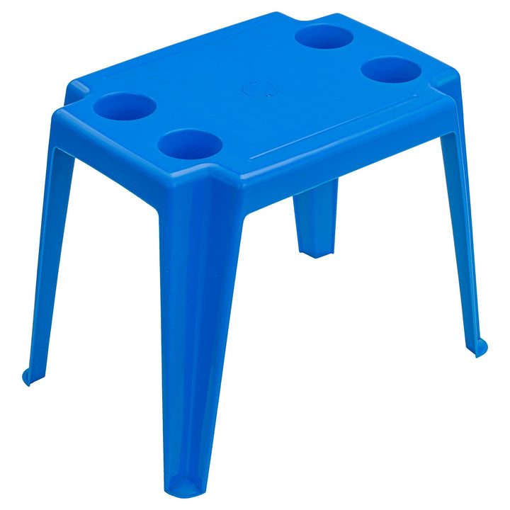 botle Gartentisch Strandtisch Blau Pooltisch aus Kunststoff gemütlich leicht Schirmloch Bis zu 35mm