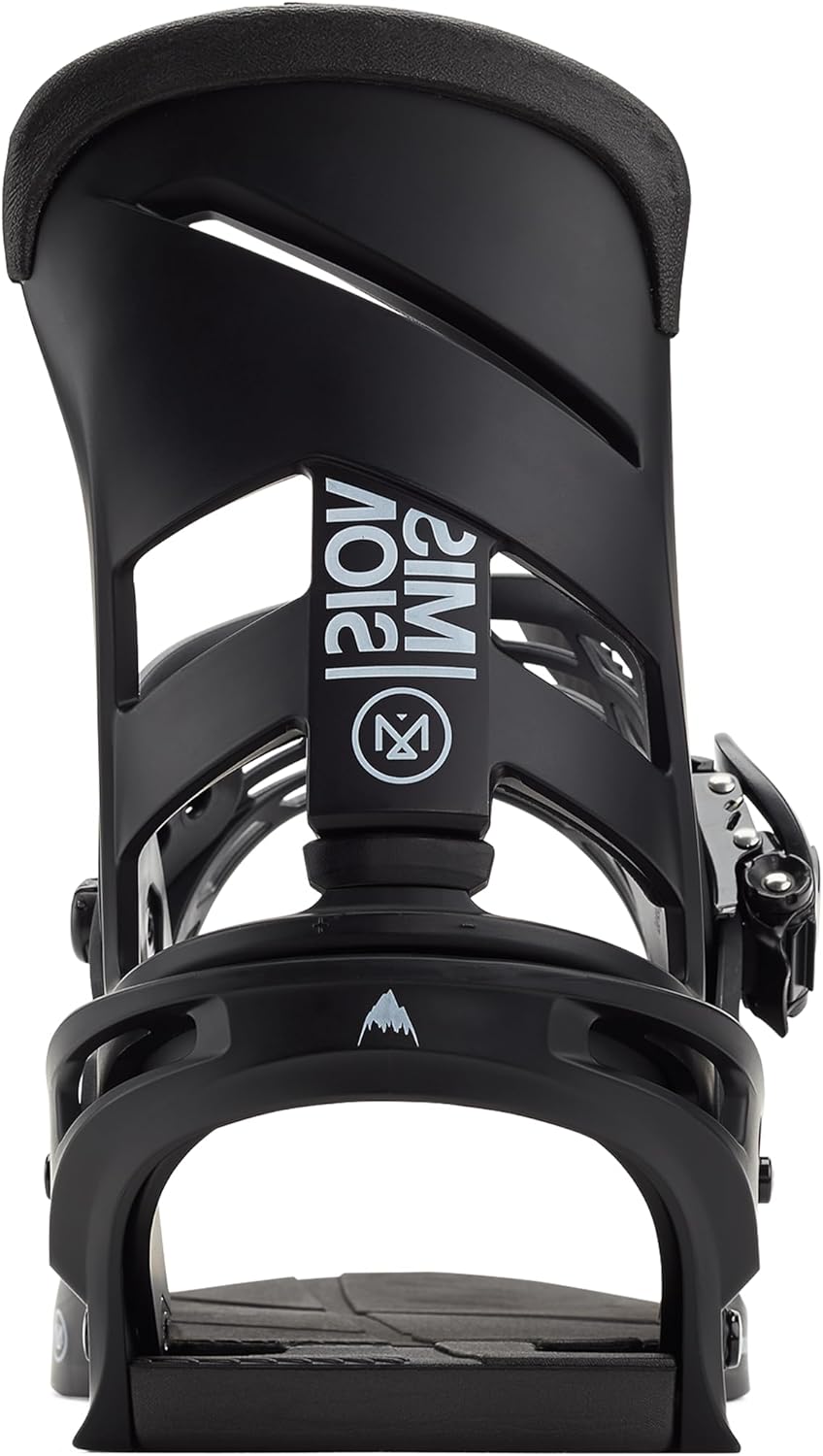 Burton Men's Mission Re:Flex Snowboard Binding Schwarz M, Schwarz M