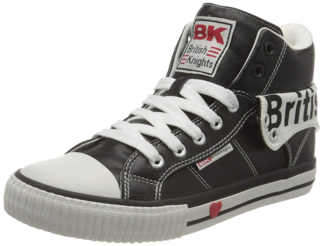 British Knights Mädchen Roco Sneaker 41 EU Black White, 41 EU Black White