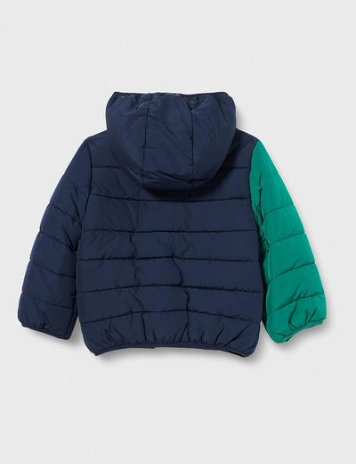 Chicco Baby-Jungen Giubbino Imbottito Con Cappuccio Removibile Regenjacke 68 Blau (633), 68 Blau (63