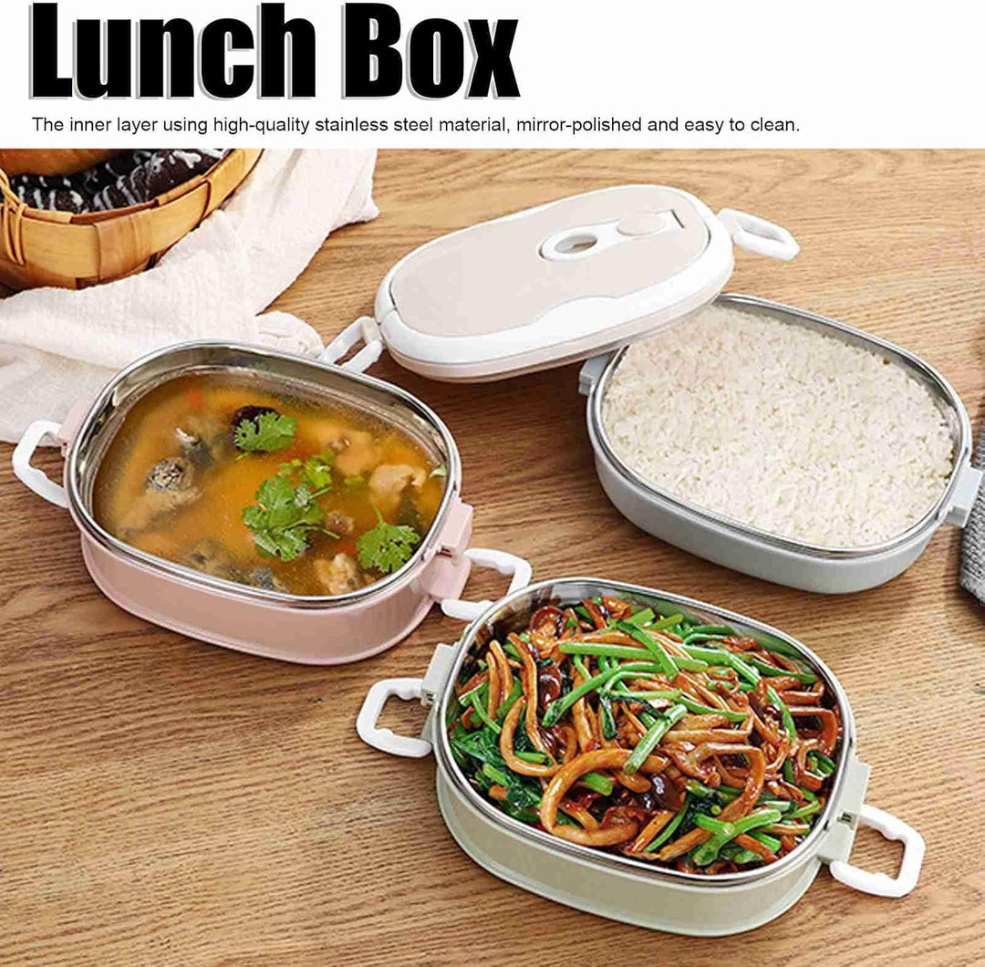 Thermo Lunchbox, 304 Edelstahl-Lunchbox, Thermo Essensbehälter Mehrschichtige Lebensmittelbehälter m
