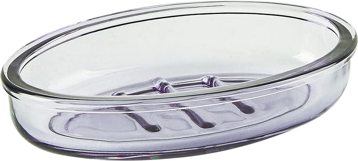 Badezimmer Set 4-teilig aus Glas violett eleganter Stil Telma