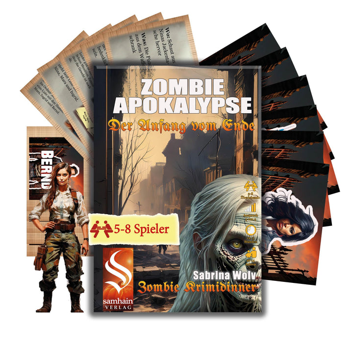 Samhain Verlag ZOMBIEDINNER - Zombieapokalypse - Der Anfang vom Ende ab 16 Jahren für 5-8 Personen -