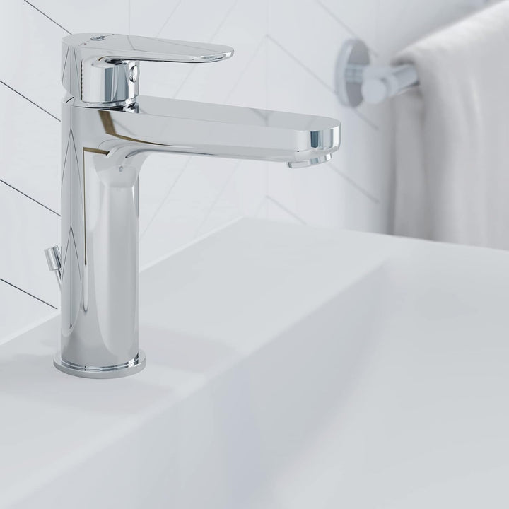 Ideal Standard BC699AA Cerafine O Waschtischarmatur Grande mit Zugknopf-Ablaufgarnitur mit Ablaufgar